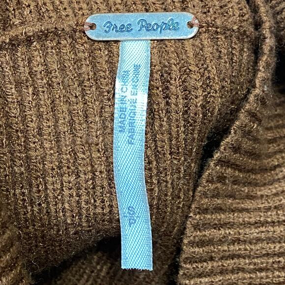 Free People Turtleneck Sweater Oversized Women's Size Small - Picture 6 of 9